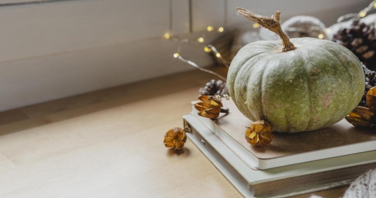 decorazioni ingresso di casa autunnale