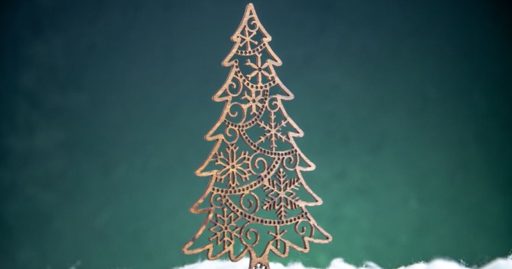 albero di Natale di metallo