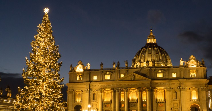 Christmas lights in Rome 2025