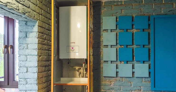 scaldabagno dentro mobile