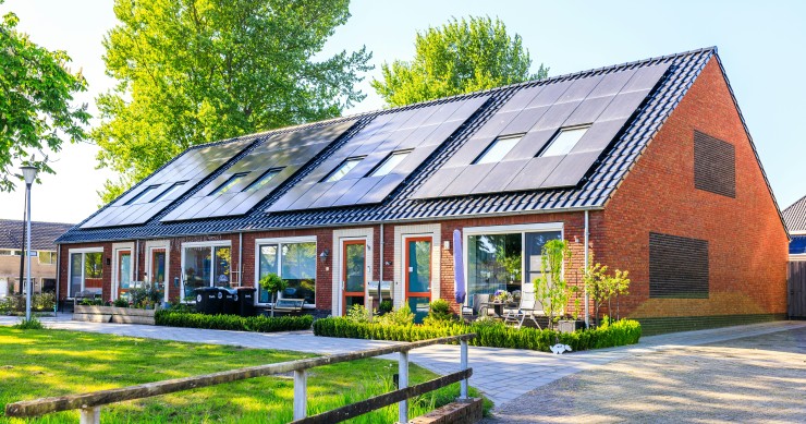 case prefabbricate con pannelli solari