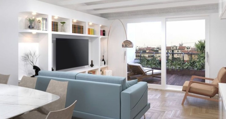 attico mansardato a Romagna, Milano