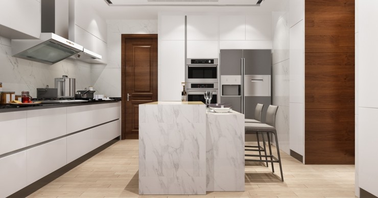 cucina bianca top in quarzo