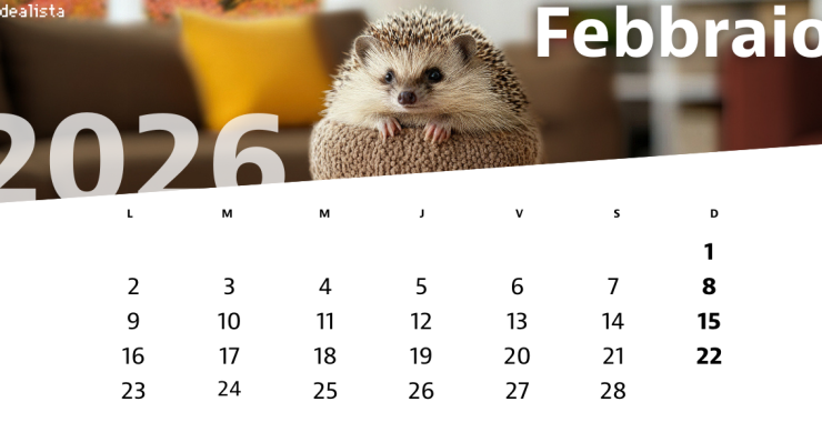 Calendario febbraio 2026