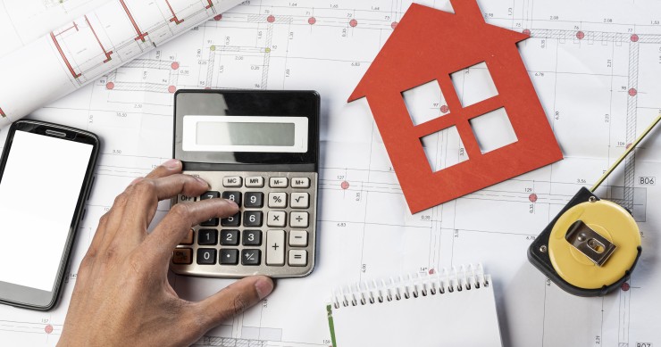 calcolatrice e casa