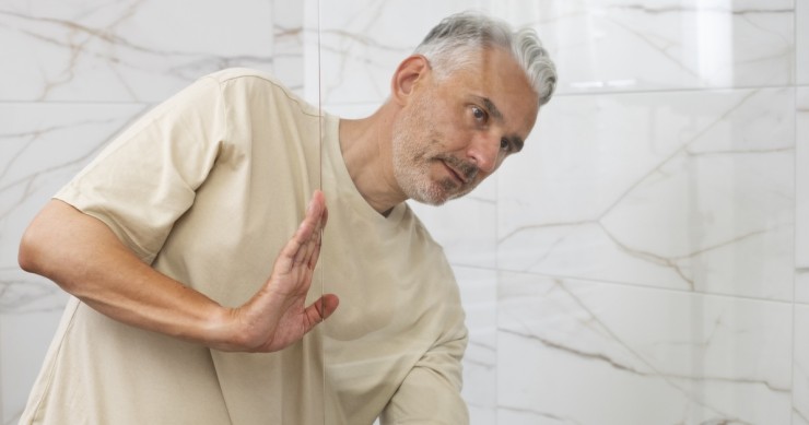 controllo vetro doccia