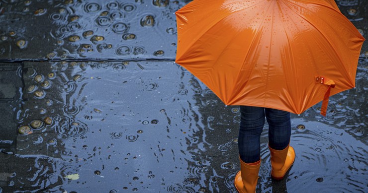 vortice pieno di maltempo