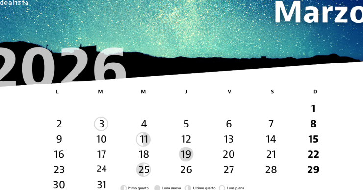 calendario lunare marzo 2026