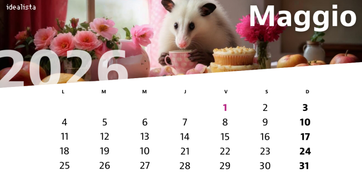 calendario maggio 2026