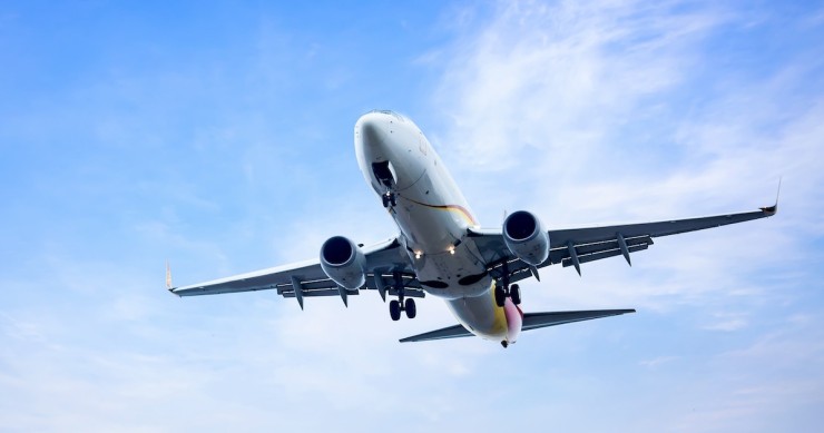 Aereo in volo