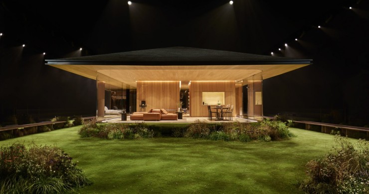 Casa prefabricada de madera Drophaus en el Jardin d'Acclimatation, París, Francia.