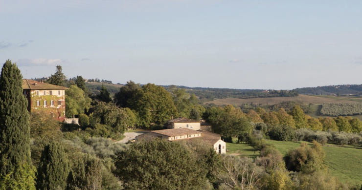 Sur la route des vignobles de Toscane