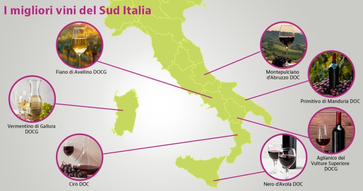 vini tipici sud italia