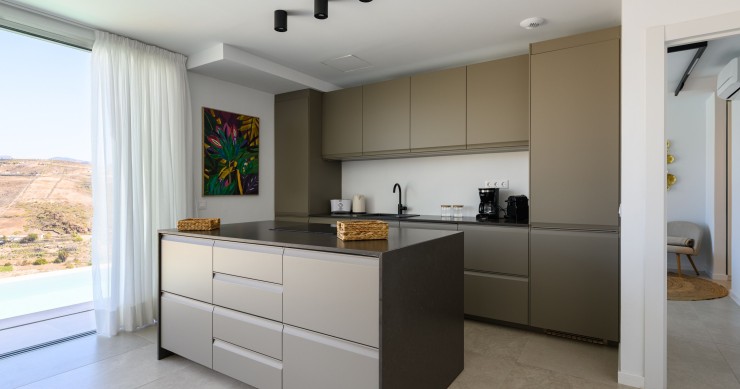 Cocina con un cuadro