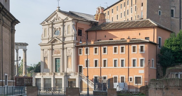 Entrata del Carcere Mamertino sotto la chiesa di San Giuseppe ai Falegnami