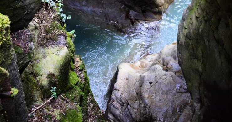Uno scorcio del canyon di Orrido