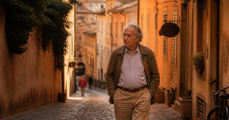 Pensionar român in Italia