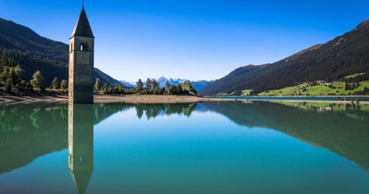 Lago di Resia: campanile nel lago, leggenda e come visitarlo