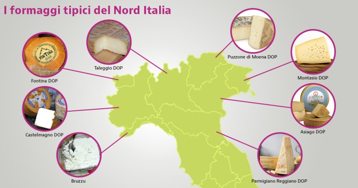 formaggi tipici nord italia