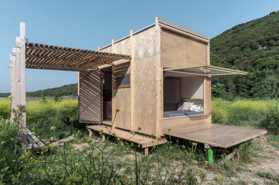 Una minicasa in legno