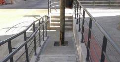 Rampa per disabili inaccesibile