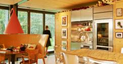 La cucina della casa prefabbricata