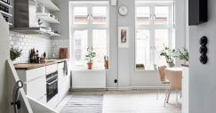Cucina bianca in stile nordico