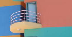 Balcone colorato