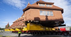 Una auténtica obra de ingeniería: traslado de una iglesia en bloque en Suecia