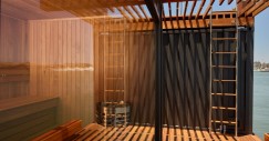 La sauna galleggiante Fjord di Sausalito