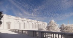 Trump descrive il nuovo edificio come un "gemello" della Casa Bianca
