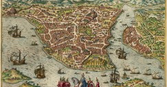 Veduta di Costantinopoli nella seconda metà del XVI secolo tratta da Civitates orbis terrarum