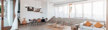 Dentro la casa di Damiano Carrara a Lucca: open space total white