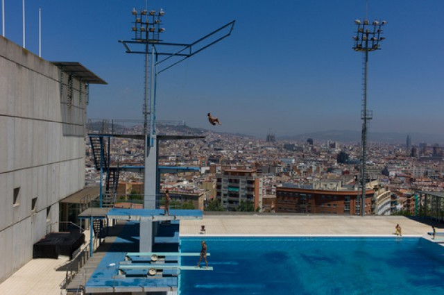piscina municipale del montjuic a barcellona. © 2012 the olympic city project