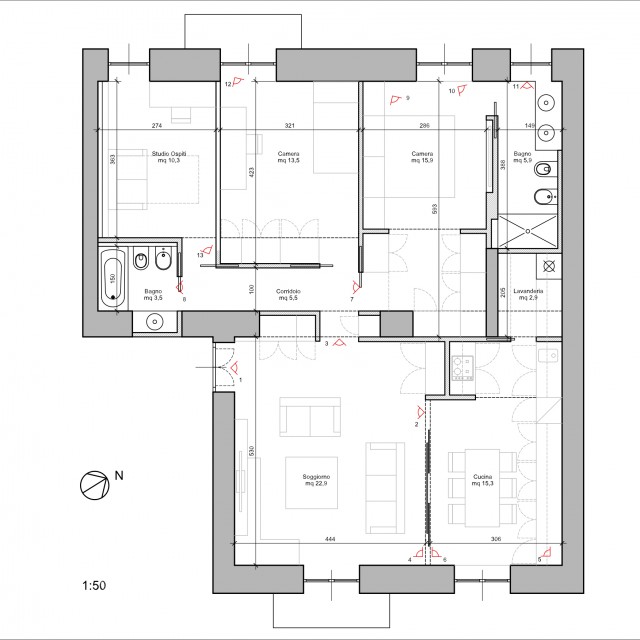 15 idee per ristrutturare un appartamento da cima a fondo ... Ristrutturare casa 100 mq