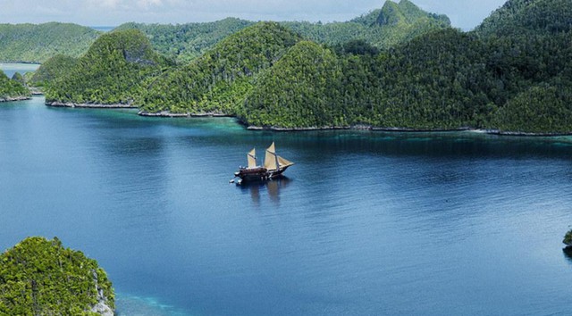La nave albergo in navigazione