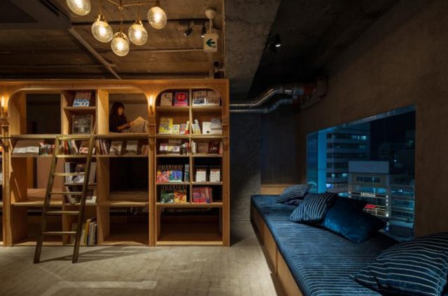 L'hotel biblioteca in Giappone