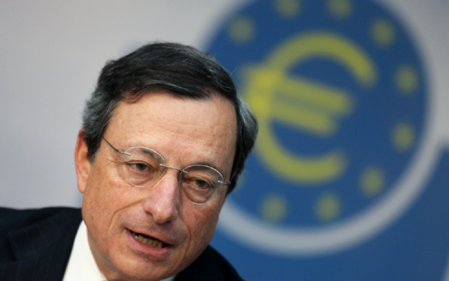 Mario Draghi, presidente della BCE
