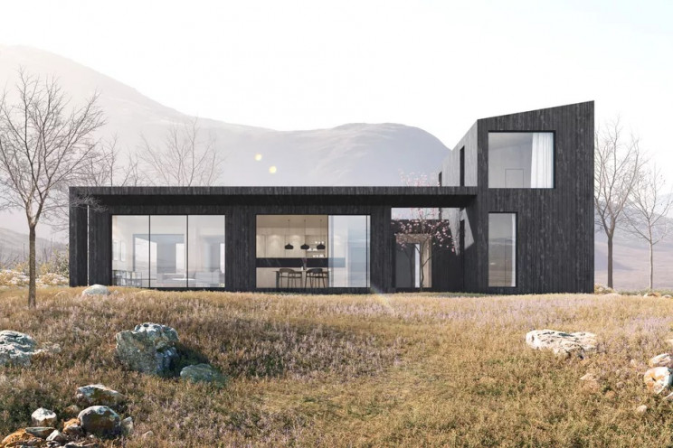 Una casa di lusso prefabbricata