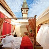 La suite del hotel con vista spettacolare sul cielo