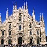 La facciata del Duomo di Milano