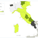 I mutui con garanzia su beni immobili, la mappa delle regioni italiane