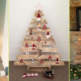 Alberi di Natale di legno o come decorare la casa in modo originale e sostenibile