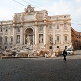 Roma deserta a causa dell'emergenza coronavirus
