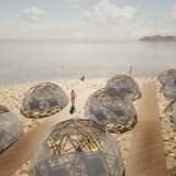 Cupole di bamboo per la spiaggia, l'innovativo progetto per salvare l'estate dal covid