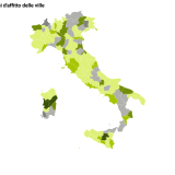 La mappa della variazione dei canoni d’affitto per le ville nelle province italiane