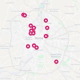 La mappa degli immobili dell’Ater a Roma all’asta a ottobre 2021