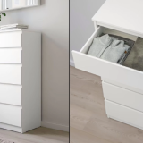 La cassettiera di Ikea versatile e facile da montare per dare nuova vita alla camera da letto