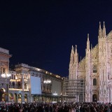 Milan's streets lit up with Christmas lights