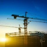 Veduta di cantiere edile